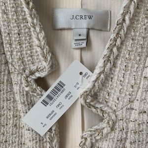NWT  JCrew: Jacket Metallic Tweed